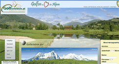 Desktop Screenshot of golferlebnis.at